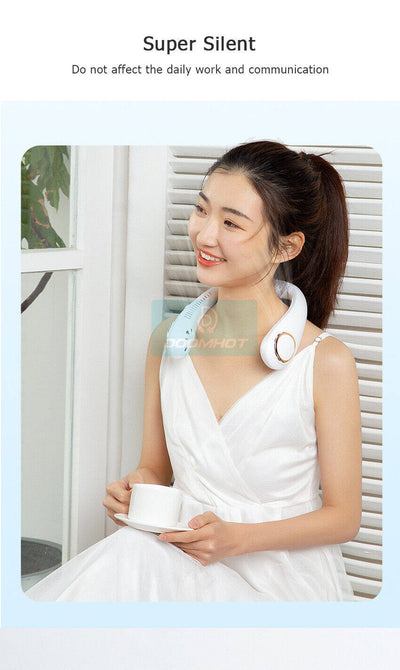 Portable Summer Air Cooling Neck Fan.